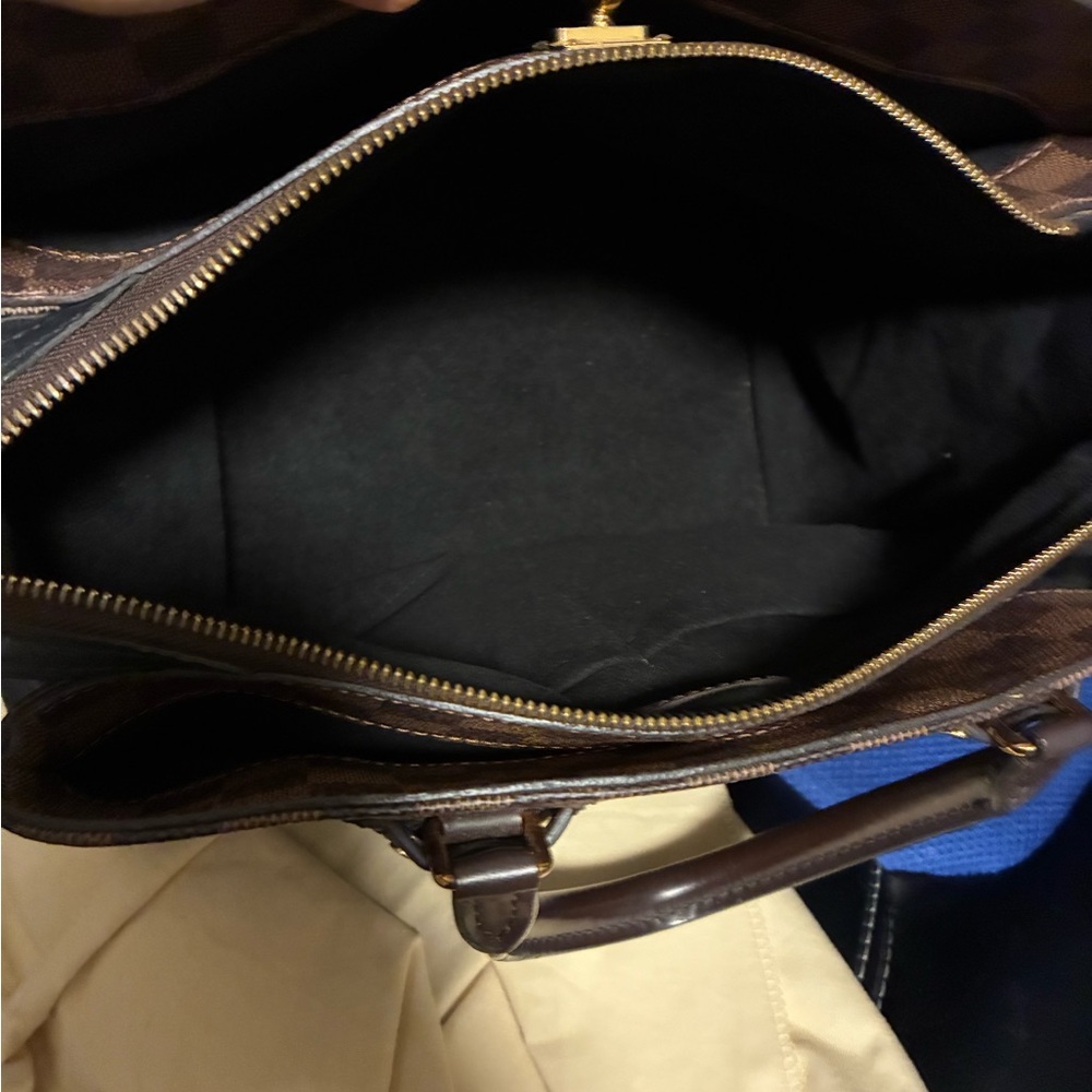Louis Vuitton Damier Ebene Normandy hand bag with strap and dust bag - Picture 12 of 16
